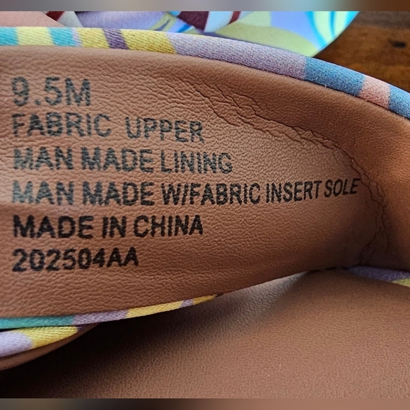 Gianni B Pastel Rainbow Retro/Contemporary Heels Blue/Yellow/Green  Sz 9.5M NWOB - Picture 6 of 7